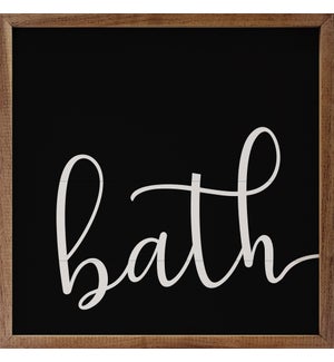 Script Bath Black